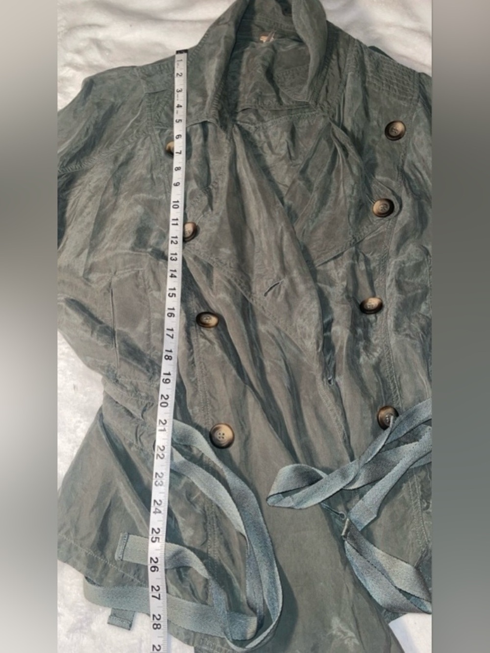 Free People Army Green Utility Jacket | Cupro NWOT SP (Runs Oversized) - Picture 4 of 8